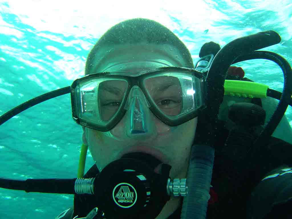 Mike as seen with the eyes of a Yellowtail Snapper