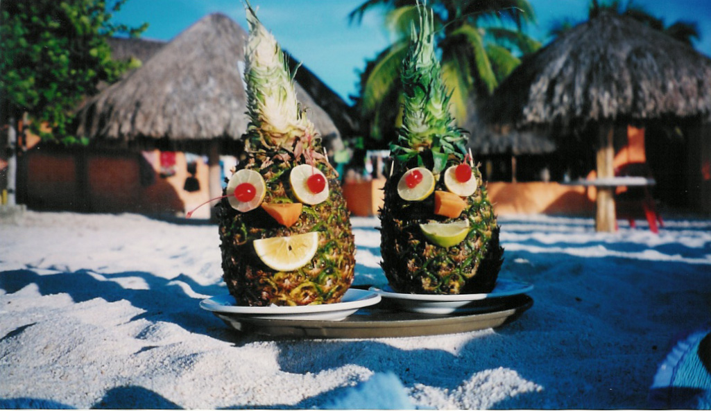 Pina Coladas on the beach...