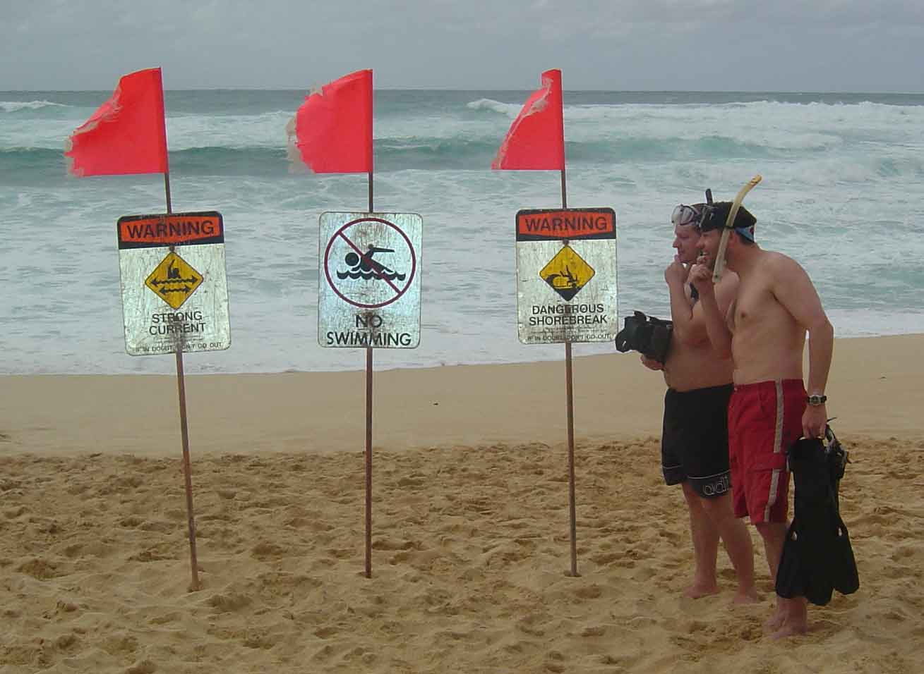 North Shore could be a slightly rough dive...