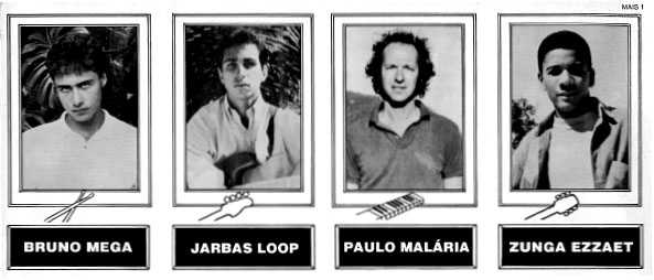 Acidente 1990 - Bruno Mega, Jarbas Loop, Paulo Mal&aacute;ria, Zunga Ezzaet