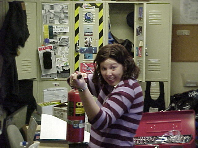 Theresa threatens the camera