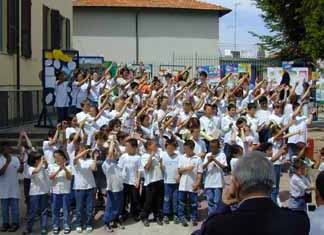 La scolaresca al completo