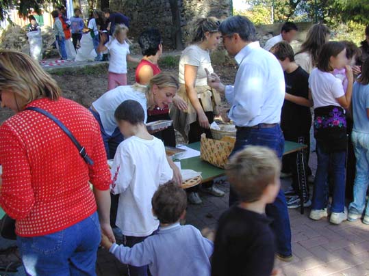 Lo stand gastronomico