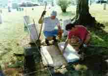 Headstone Installation Step 1