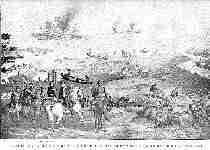 Engagement between the Virginia and Monitor at Hampton Roads.