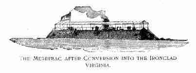 Merrimac after conversion into the Ironclad Virginia