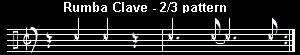 2/3 rumba clave