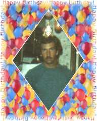 Dale being silly on our son's birthday