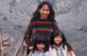 Dita , Rela i,and their Mom in Tangkuban Perahu Volcano
