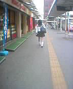 walking away
