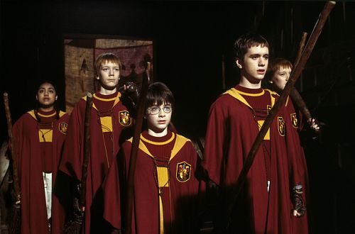 Oliver with the Gryffindor Quidditch team.