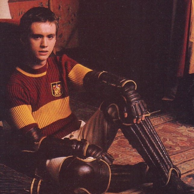 Sean posing in his Quidditch costume.
