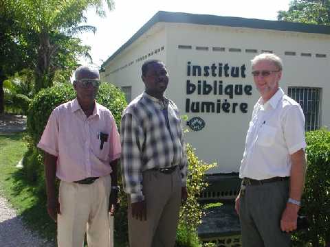 (l-r) Pastor Dominique, Pastor Jean Admettre, Pastor Johannes Schuerer