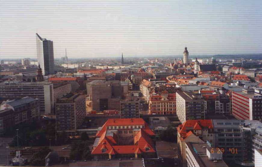 Leipzig from my hotel room window