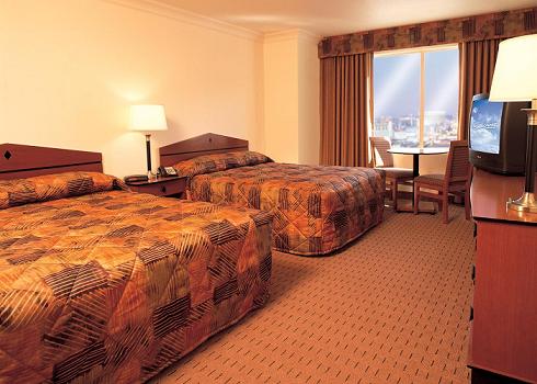 Hotel room at the Stratosphere World Tower