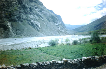 The Bhaga gently passes by.