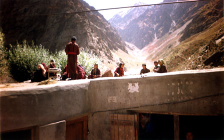Buddhist women at Jispa.