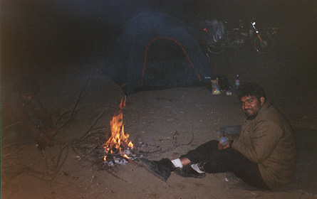 By the Bhaga by night.
