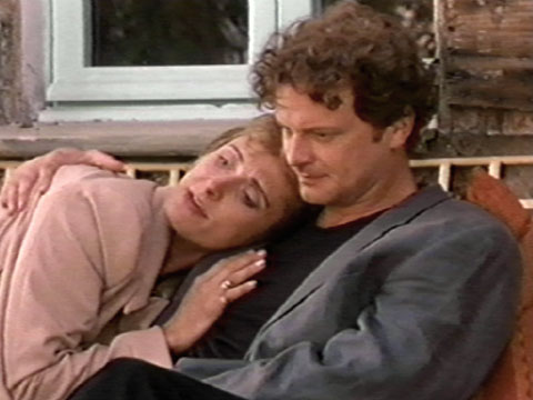 Colin Firth and Caroline Goodall