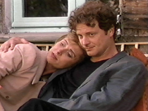 Colin Firth and Caroline Goodall