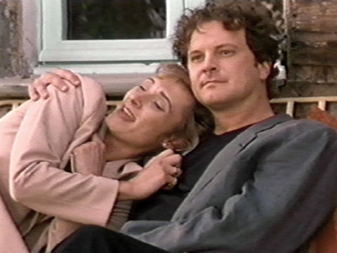 Colin Firth and Caroline Goodall