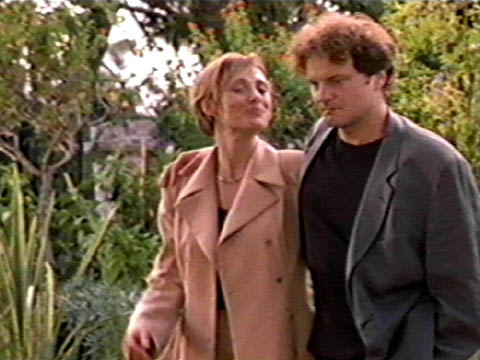 Colin Firth and Caroline Goodall