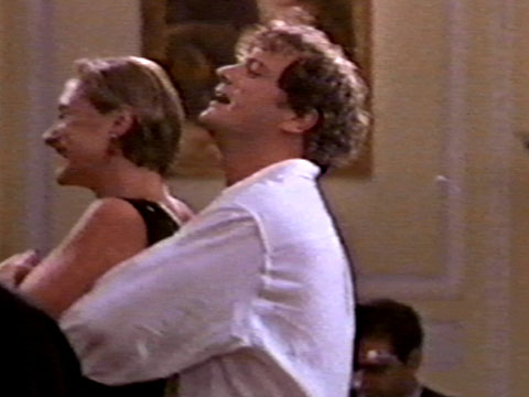 Colin Firth and Caroline Goodall