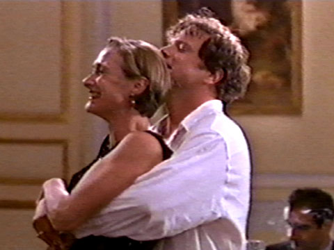 Colin Firth and Caroline Goodall