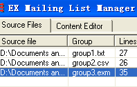Import email addresses