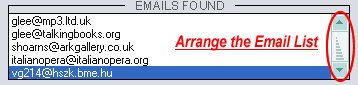 Arrange the email list!