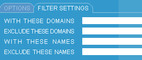 modify Filter Settings