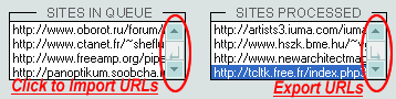 Import or Export URLs