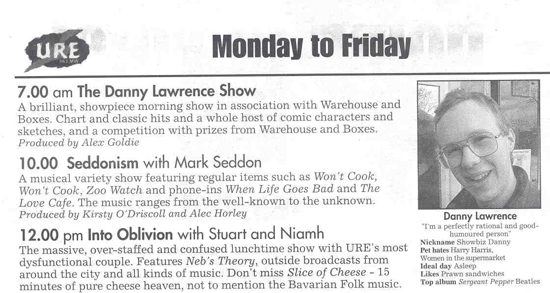 URE FM'99 Listings