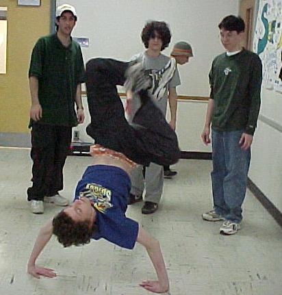 raZZmataZZ doing a funky freeze.
