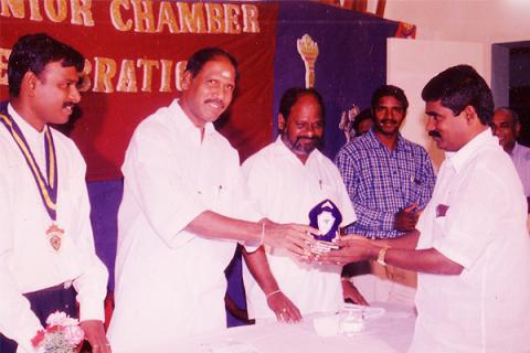 SeenuMohandoss with Mr. N.RangaSamy, the Honourable Chief Minister of Puducherry