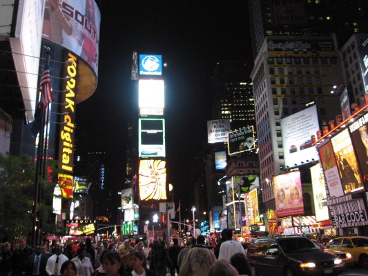 Times Square at night