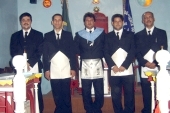 Da esquerda para direita - Irm�os Alarico, Carlos, Eduardo, Alexsandro e Camilo da Loja Segredo e Verdade n�06