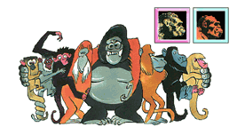 macaco de cheiro, macaco sem nome, macaco aranha, orangotango, gorila, babu�no, gritador, macaco japon�s