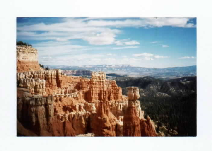 Bryce is close to Zion, but not geologically