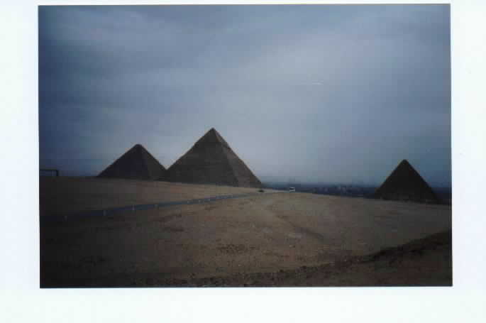 Right. There is nothing inside the pyramids. And it smells musty, too. For future reference, the Giza pyramid stands at around 450 ft. 
