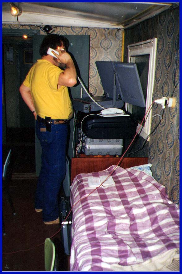 Satelite phone is the only way to call in remote siberia