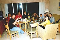 Having supper at the condo