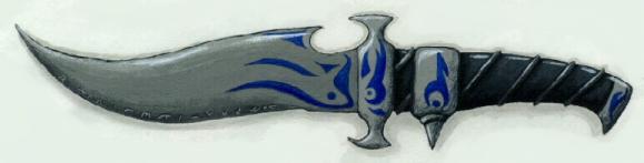 Jyran's weapon of choice, the Runeknife