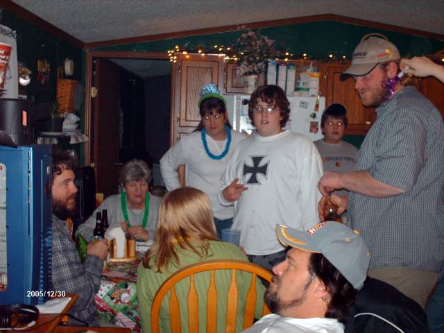 We were packed in the kitchen