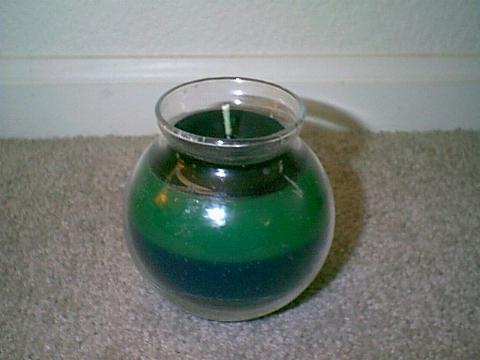 Small multi-colored vase