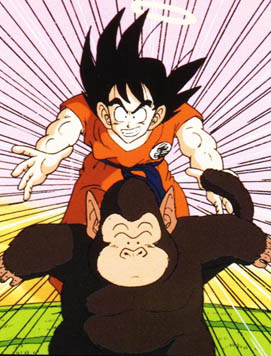 Bubbles!*cute* ( With Goku)