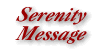 A Special Message for Serenity