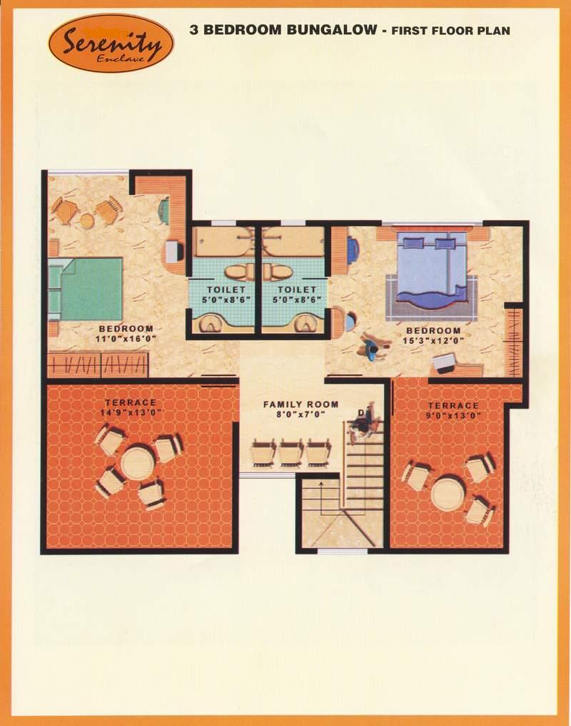 3 BHK- First Floor
