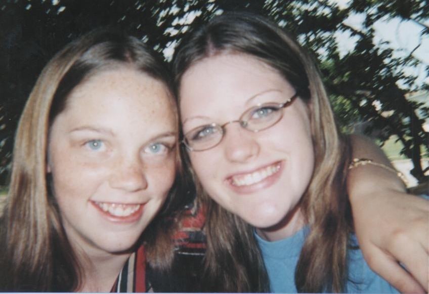 My cousin Theresa and me
