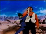 Spike's opponent blocks his punch